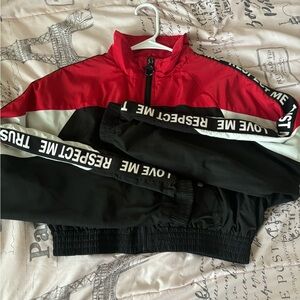 Bershka Red and Black Jacket